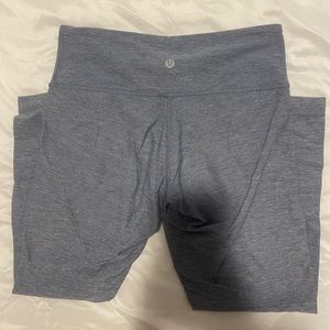 Cropped Blue Lululemon Leggings
